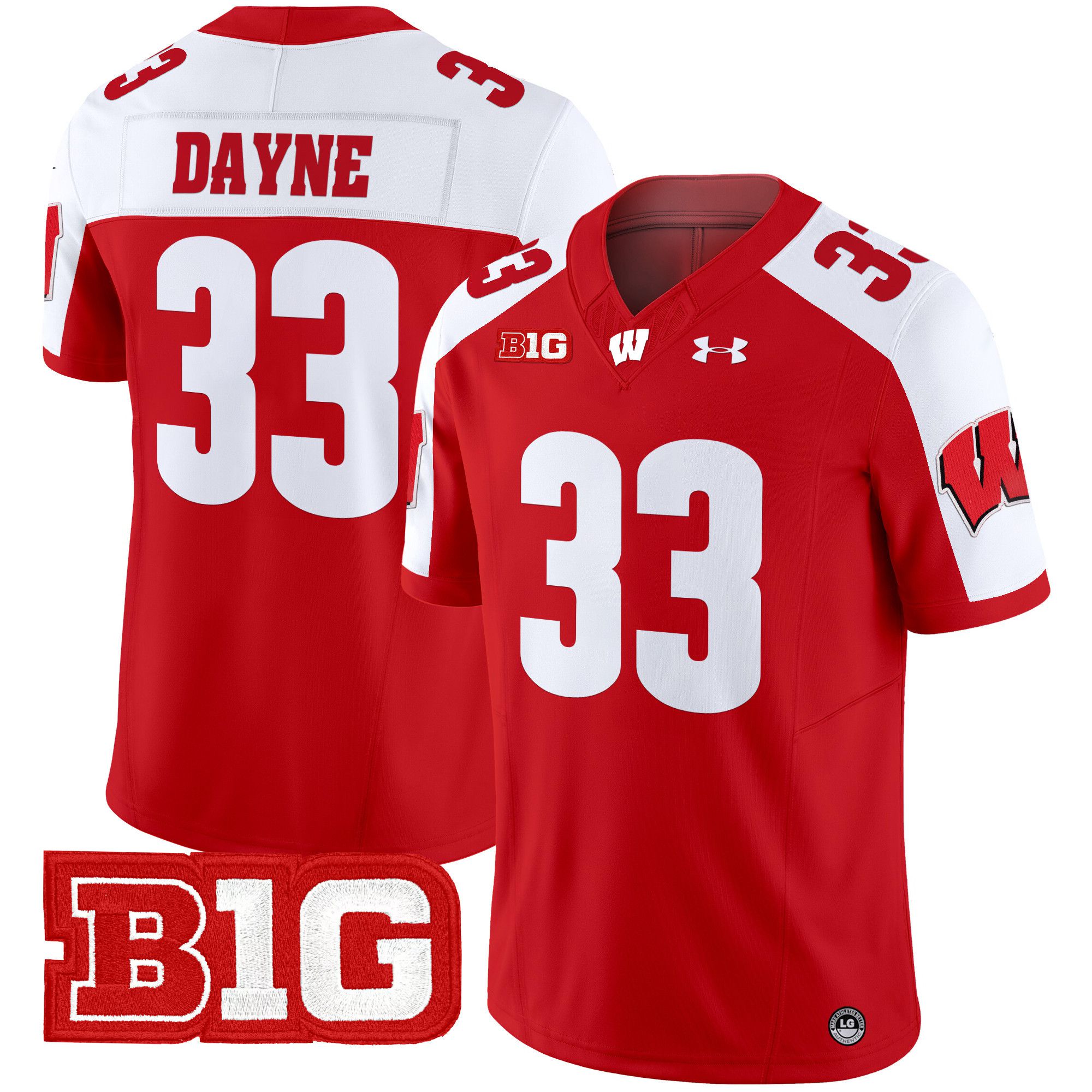 Men Wisconsin Badgers #33 Dayne Red 2024 Vapor Limited NCAA Jersey->ncaa teams->NCAA Jersey